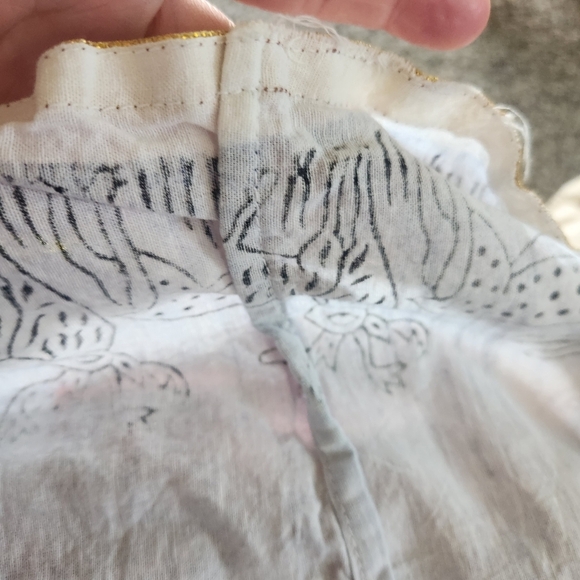 Handmade Multi-color Maxi Skirt Tan Pink Blue Size Large Camels Gazelles Zoo - Picture 14 of 16